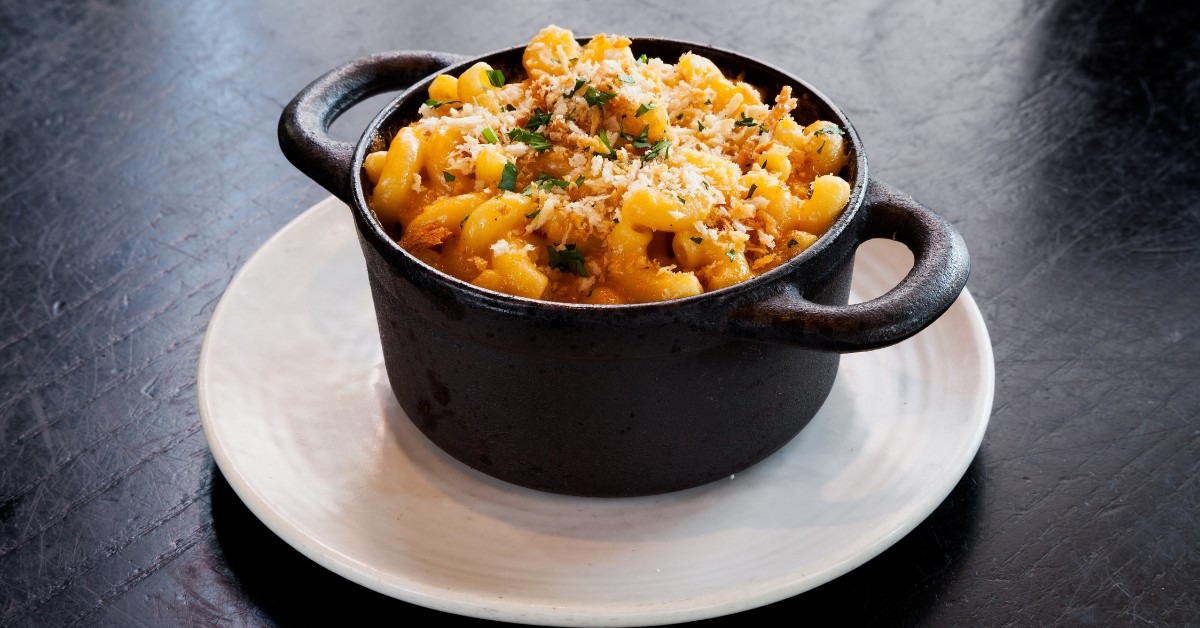 High Protein Mac and Cheese in a pot