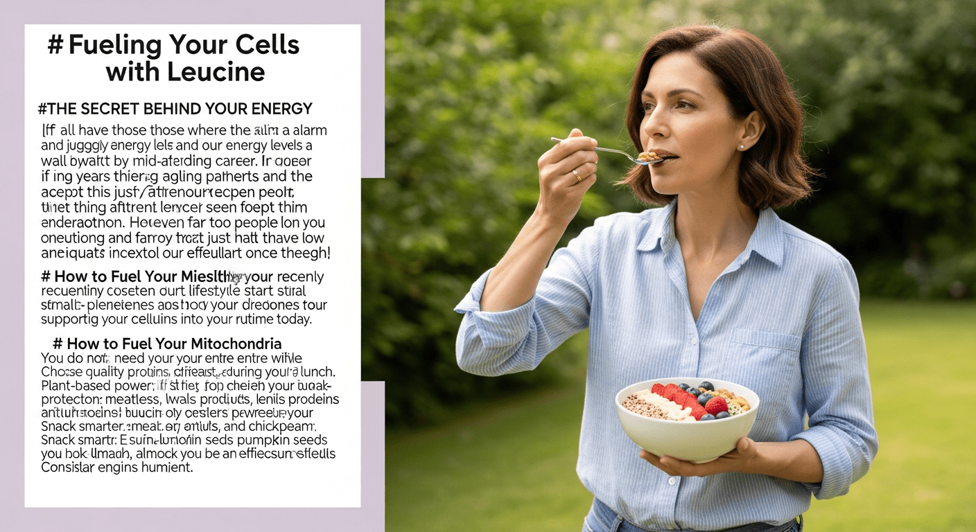 A vibrant photo of a woman enjoying a healthy, protein-packed bowl of quinoa, berries, and nuts in a sunny garden.